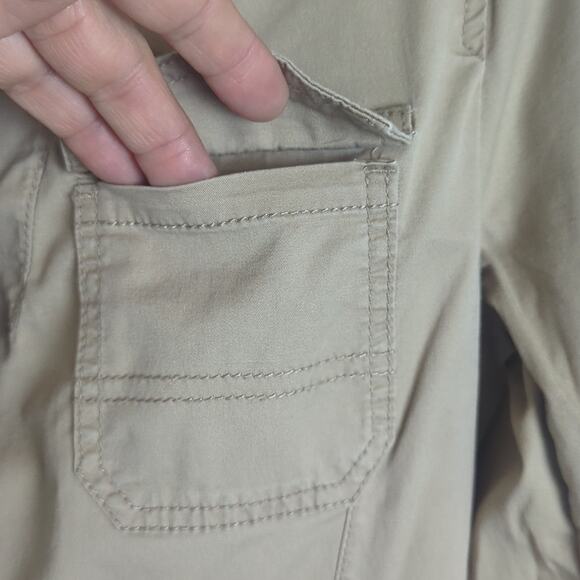 Gorpcore Utility Khaki Cargo Mid Trench Style Jacket Women's Size Small - Picture 5 of 12